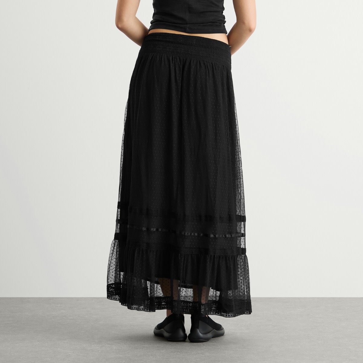 Women's Tuta Midi Skirt Black