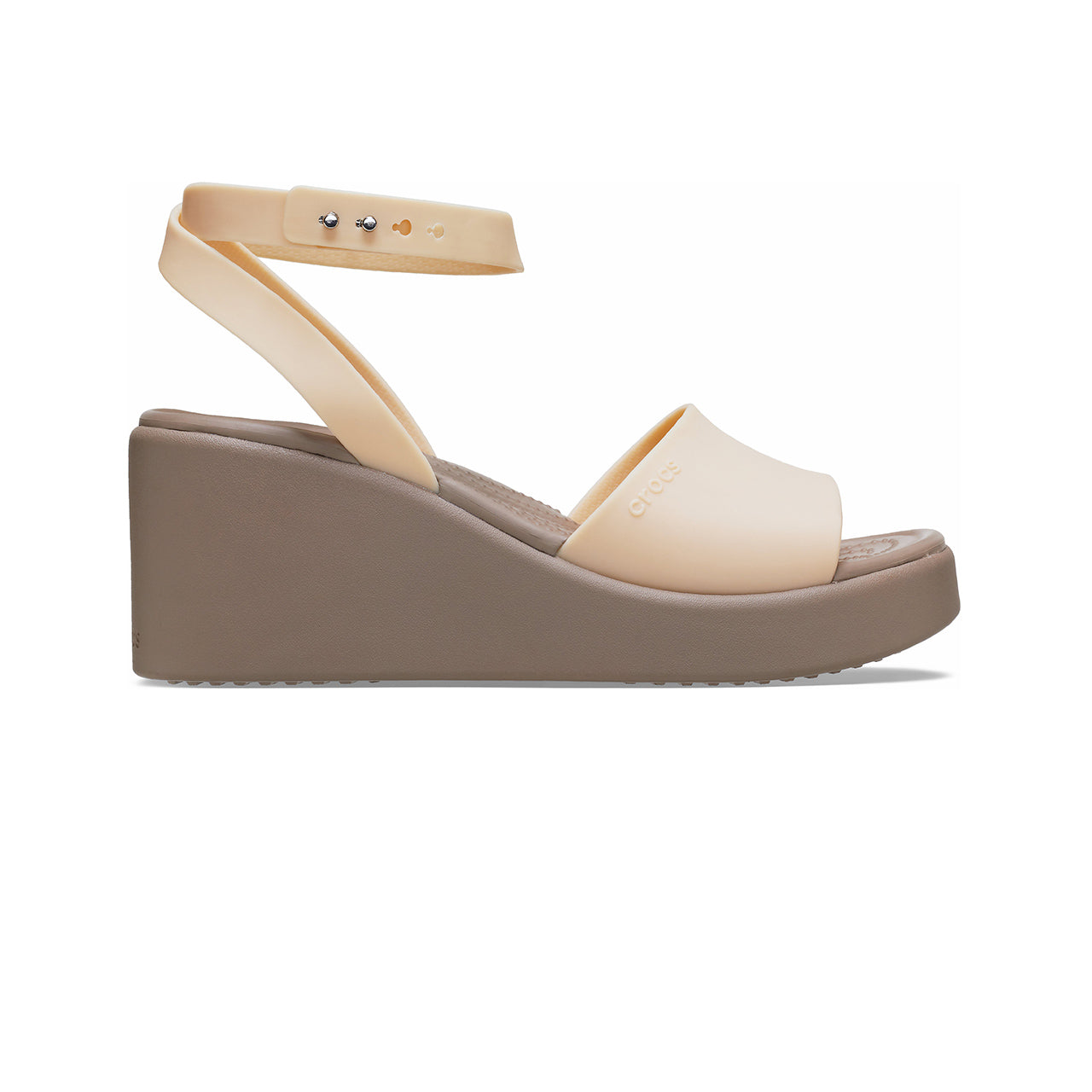 (WMNS) Brooklyn Ankle Strap Wedge Sandals 'Cream White Brown'