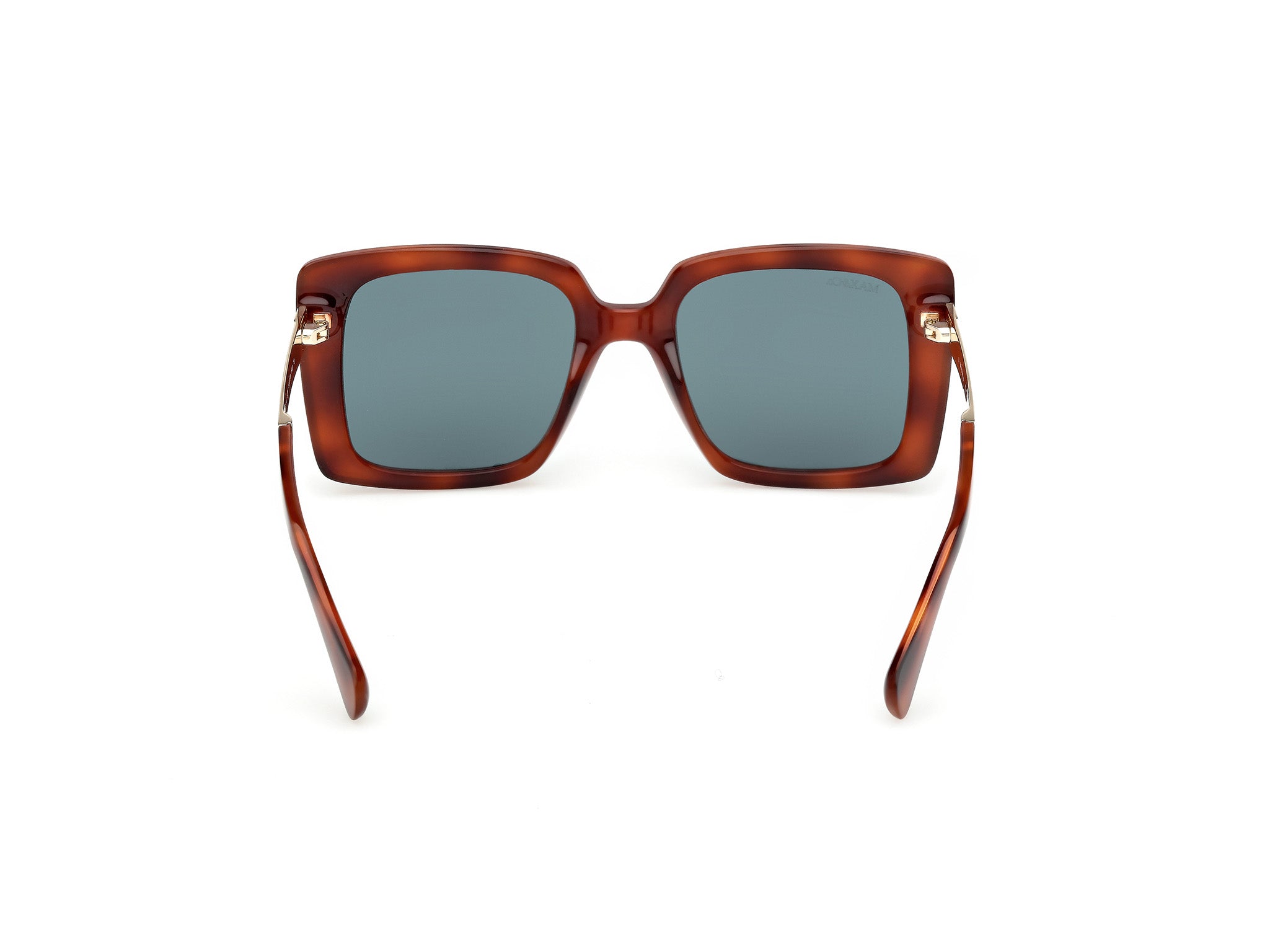 MAX&Co Donna MAX&Co MO0134 53N Occhiali da sole Iniettato Havana Verde Squadrata Normale