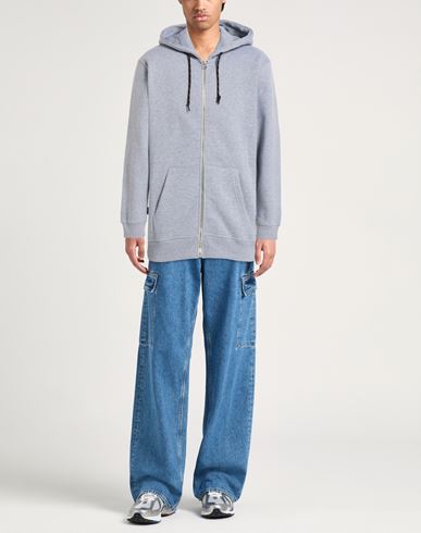 Man Sweatshirt Light grey Size M Cotton, Polyester