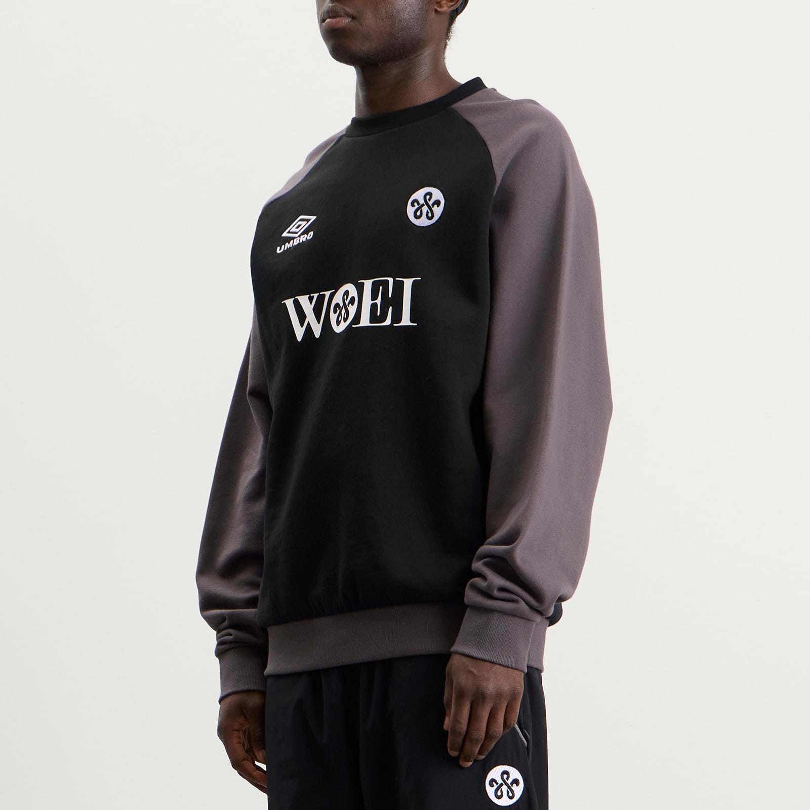 Men's x WOEI Crew Sweatshirt Black/Grey