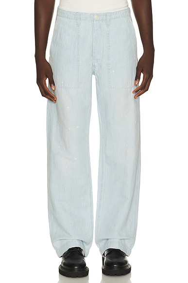 President's Fatigue Original Chambray Pants in Blue