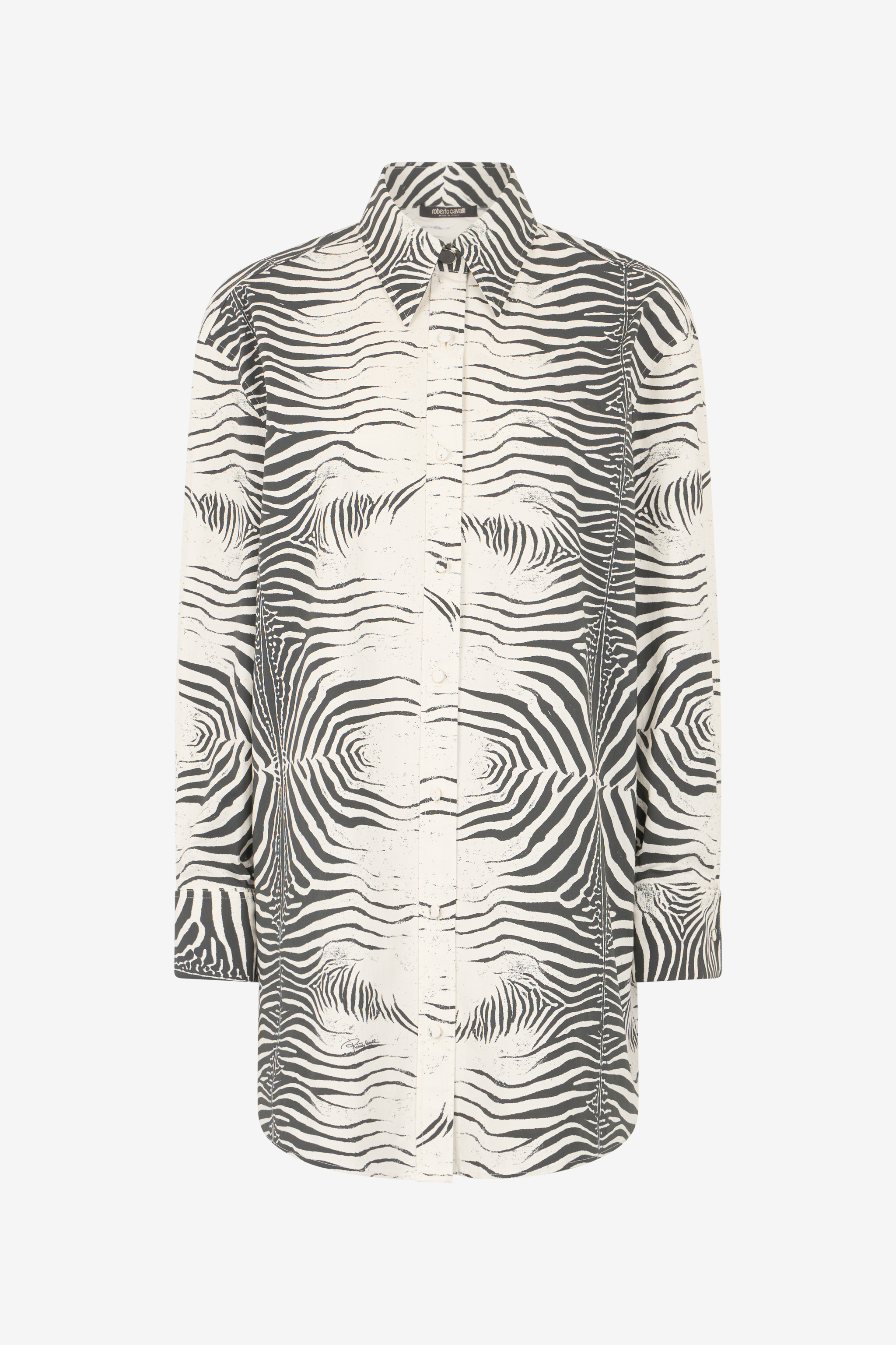 Zebra-print Long Shirt