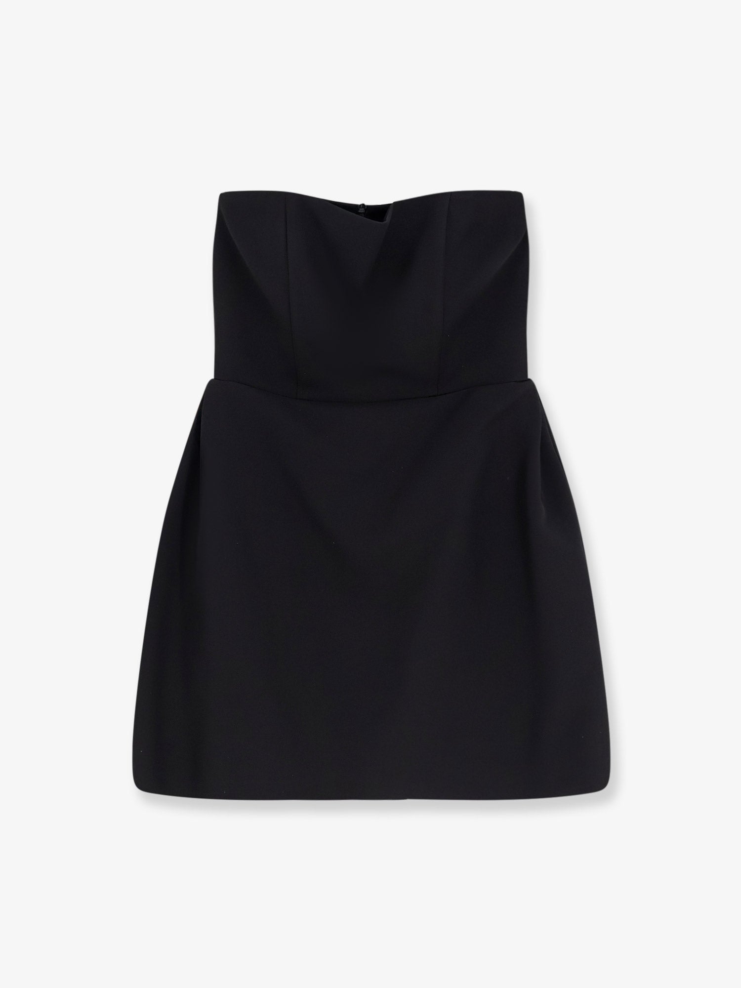 Structured Stays Mini Dress — Black