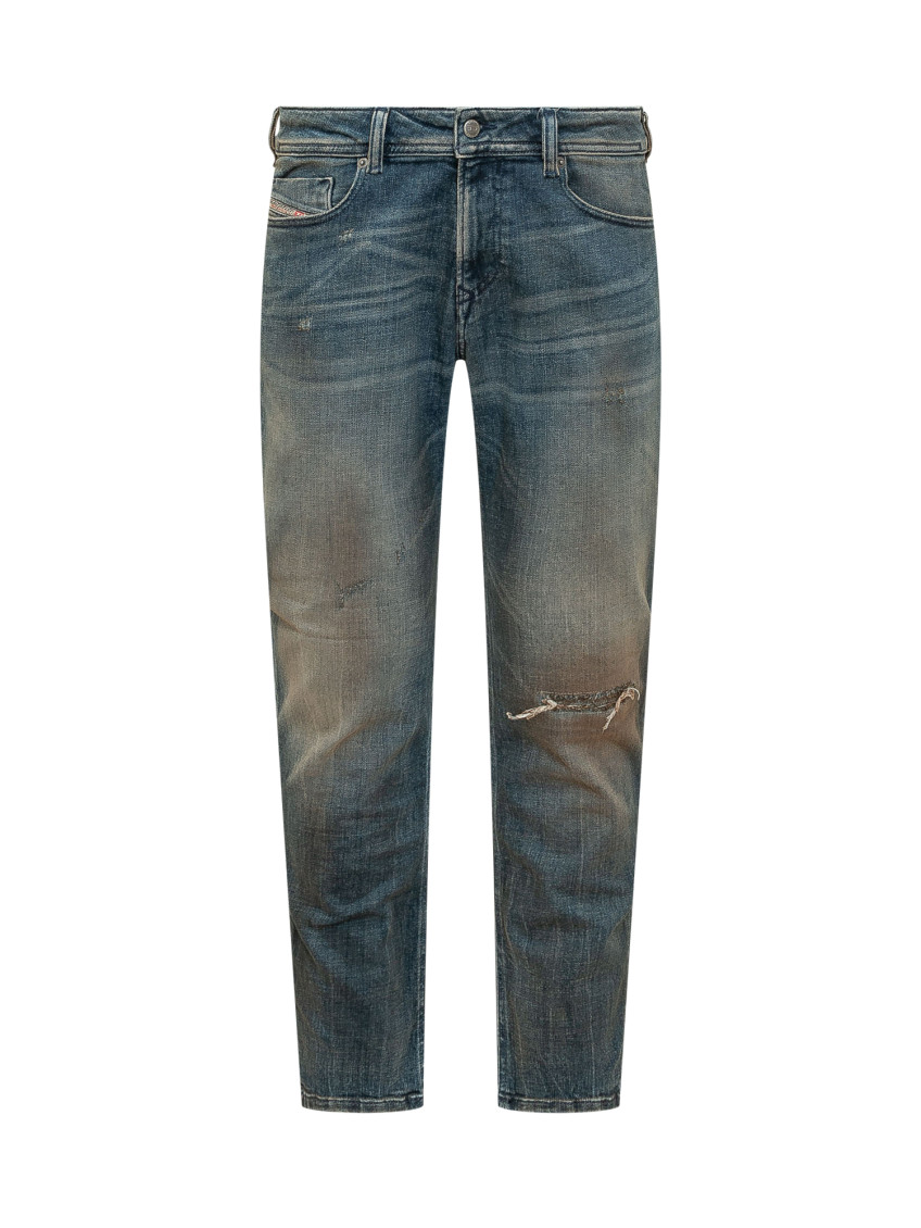 Blue Slim Mid Rise Jeans