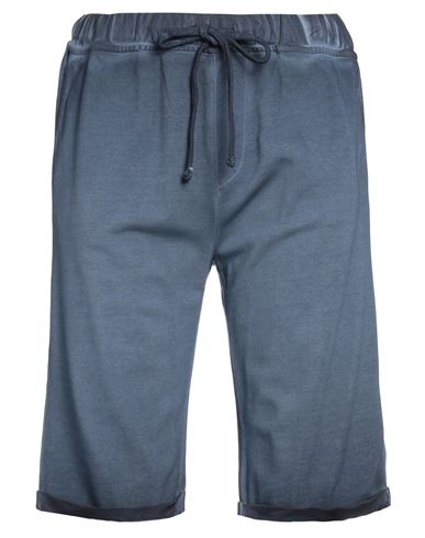 Man Shorts & Bermuda Shorts Slate blue Size 32 Cotton