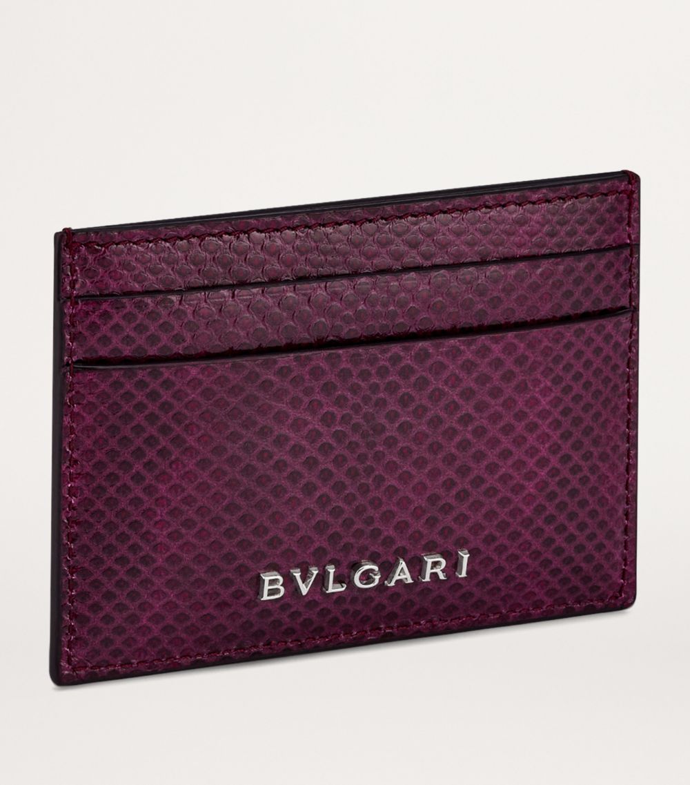 Snakeskin Serpenti Forever Card Holder