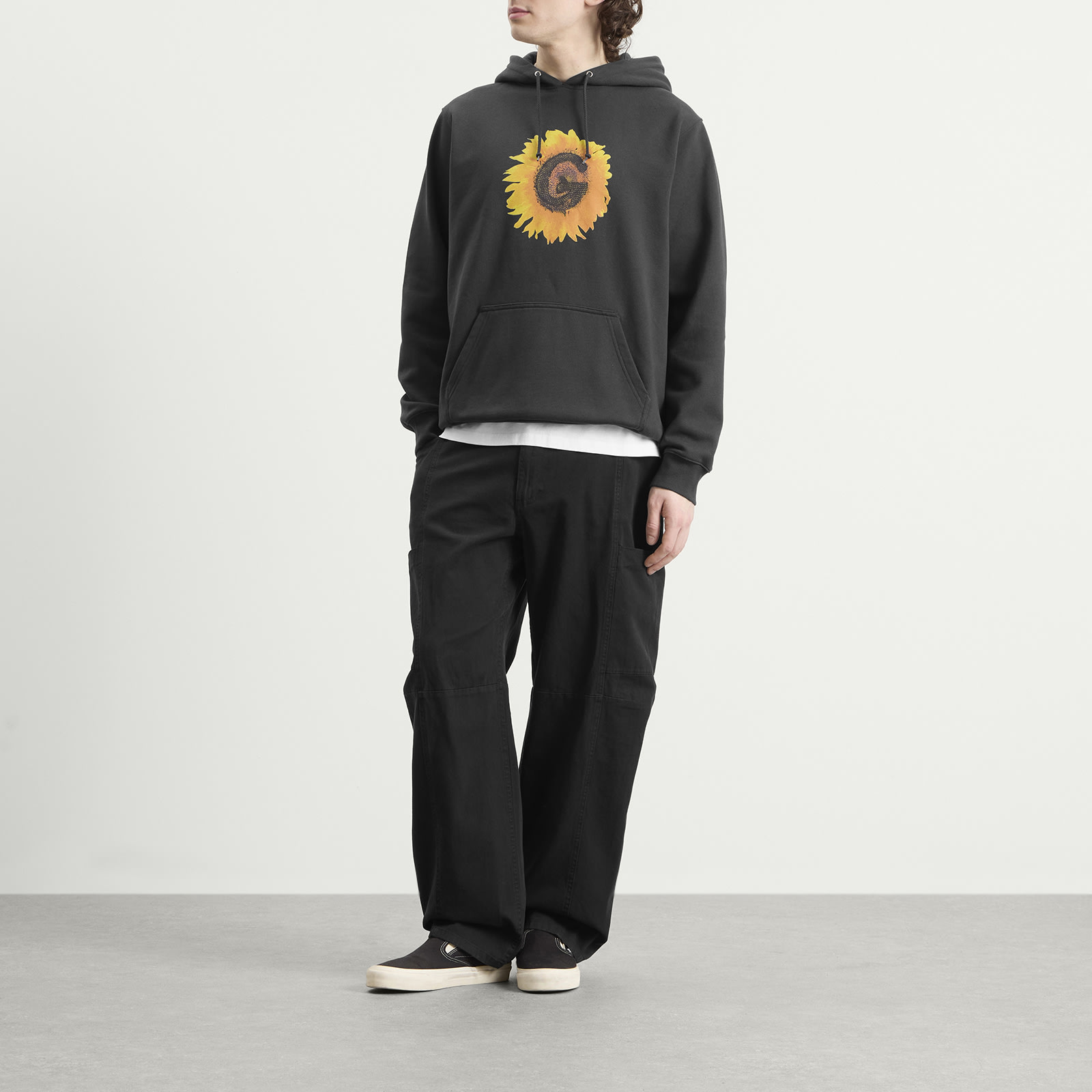 Men's G-Flower Hoodie in Vintage Black