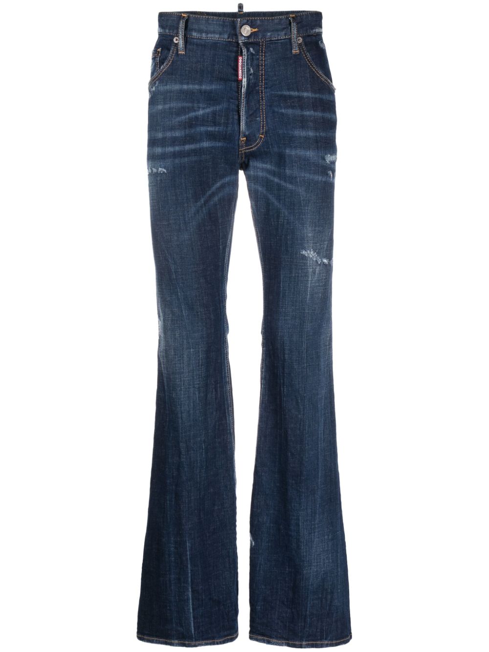 Mid-rise flared jeans - Blue