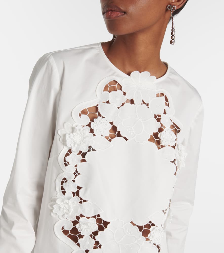 Embroidered cotton blouse