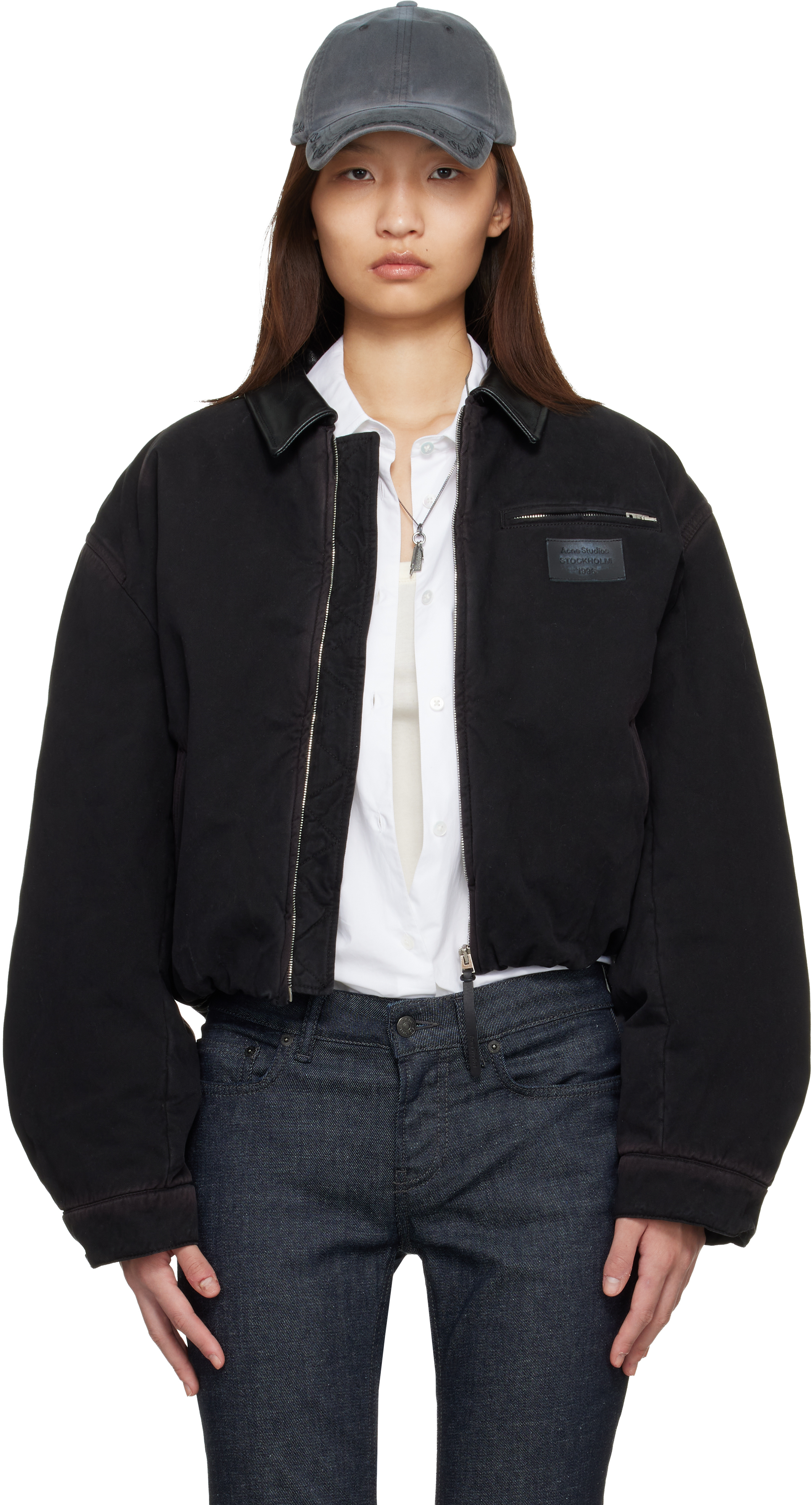Brown Blouson Bomber Jacket