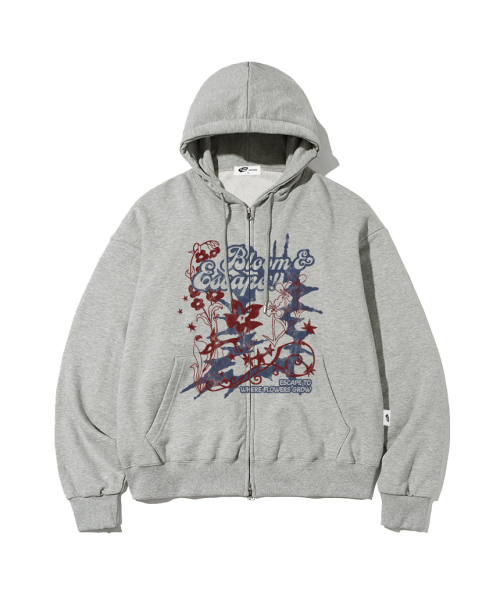 Bloom ESCF Print Two-Way Hoodie Zip-Up