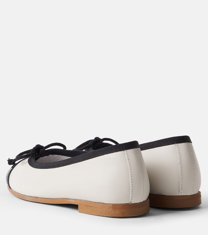 Leather ballet flats