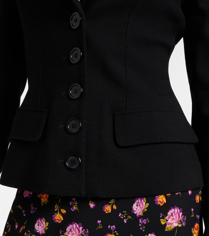 Wool-blend canvas jacket
