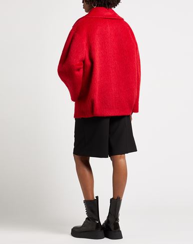 Woman Coat Red Size 6 Acrylic, Synthetic fibers, Wool, Alpaca wool, Mohair wool