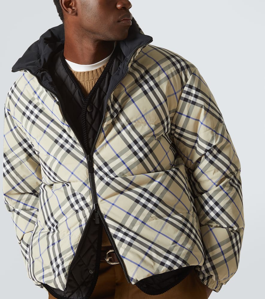 Checked quilted jacket