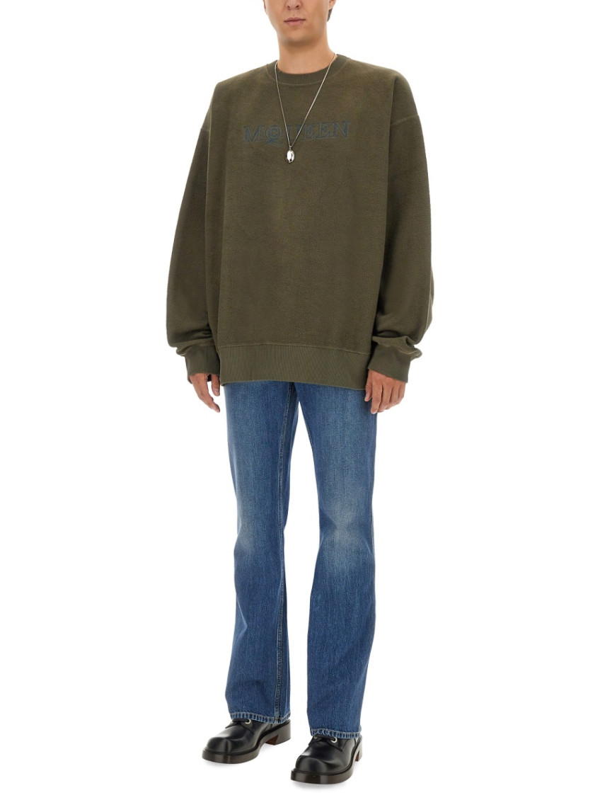 Dark Green Logo Sweatshirts