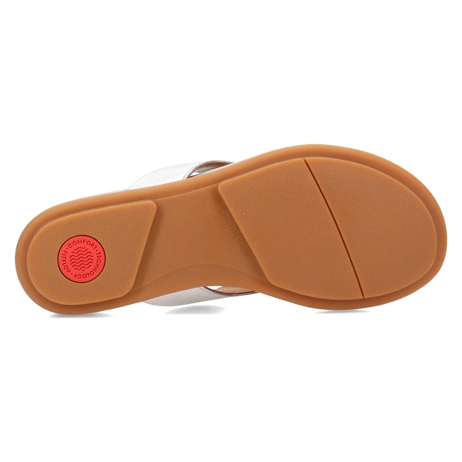 FitFlop Gracie Leather Women's Toe Post Sandals - Silver