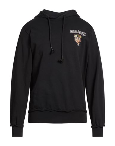 Man Sweatshirt Black Size S Cotton