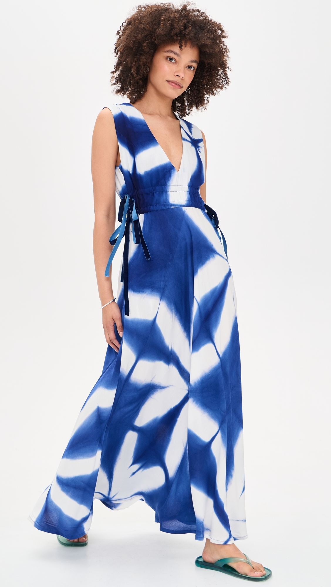 Lana Dress Blue & White