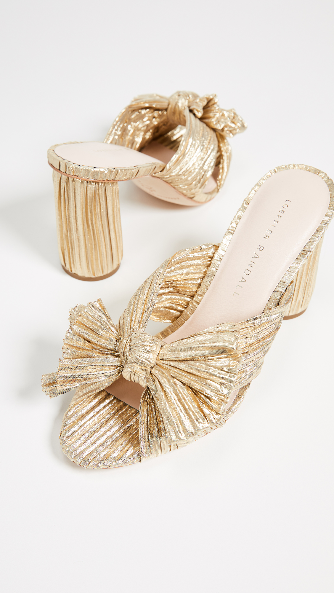 Penny Pleated Bow Sandals