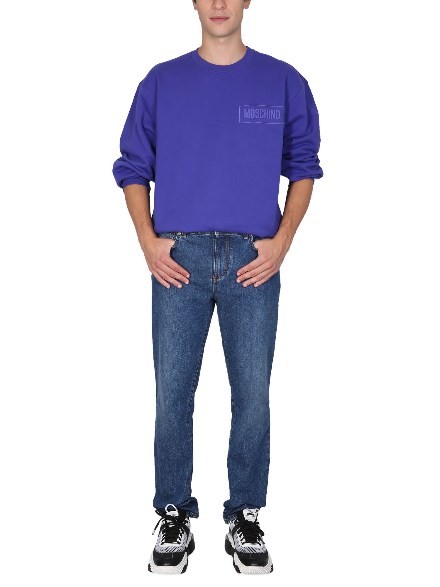 Sweatshirt With Logo Patch