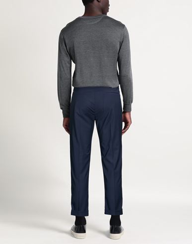 Man Pants Navy Size 38 Polyester, Viscose, Elastane
