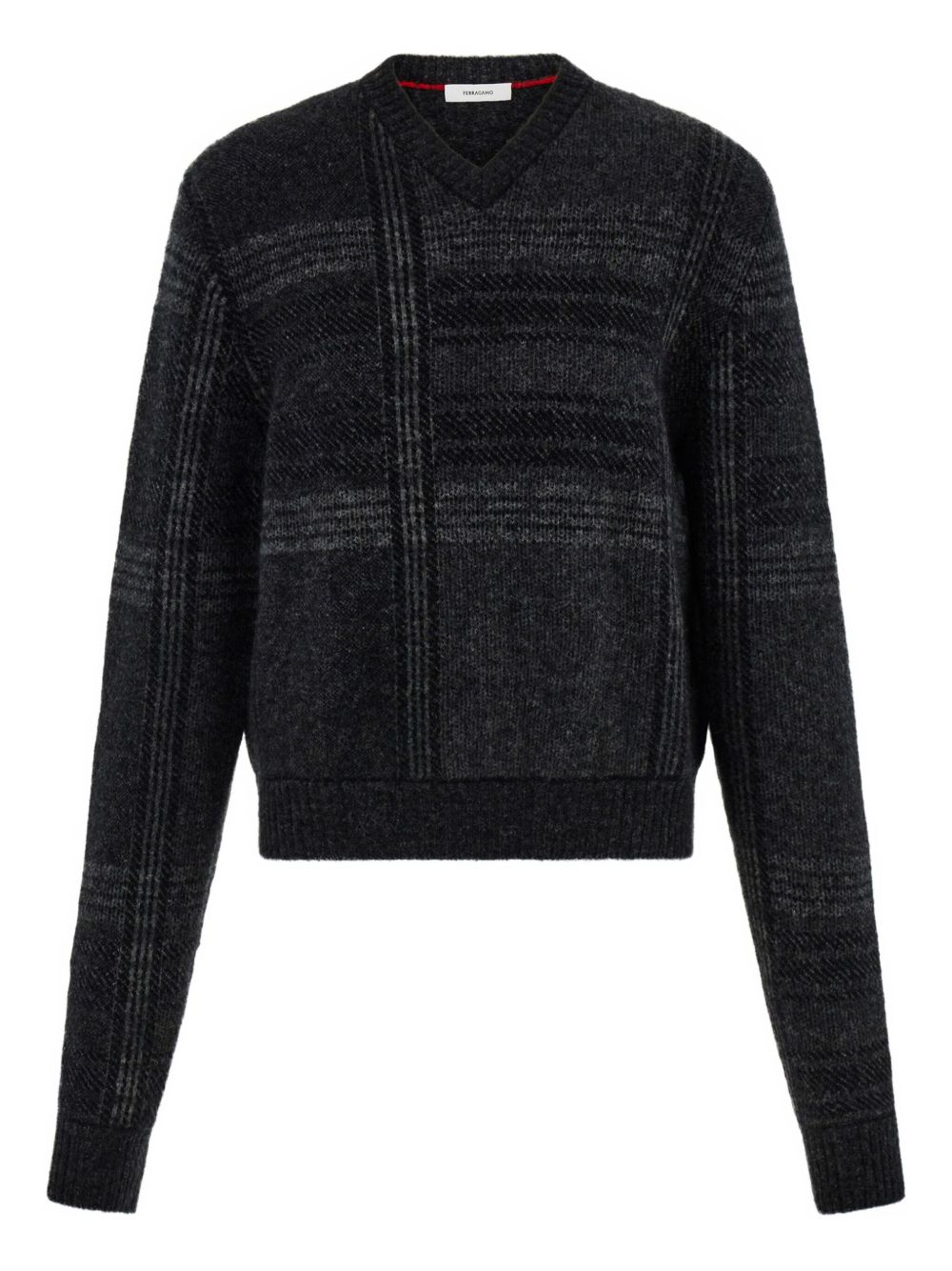 V-neck jumper - Black
