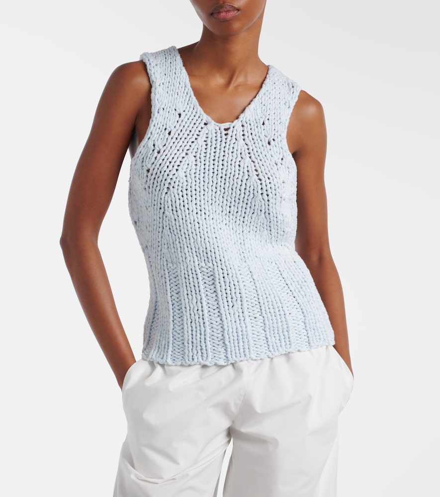 Cassie knitted cotton top
