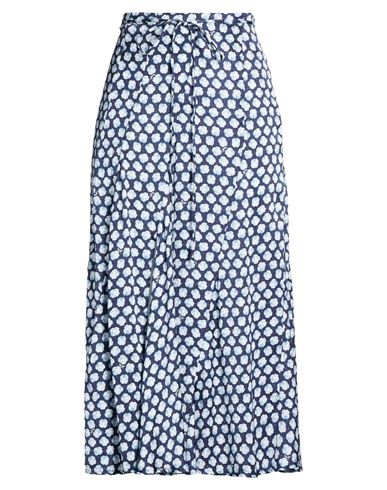 Woman Midi skirt Midnight blue Size 4 Viscose