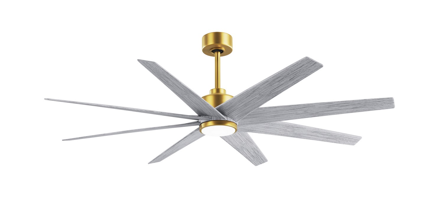 Brushed Brass 64" Ceiling Fan from the Ariella-LK Collection