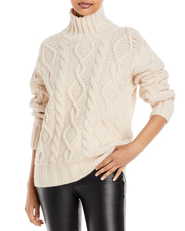 니트 스웨터 Sahel Turtleneck Cable Knit Sweater 4045995