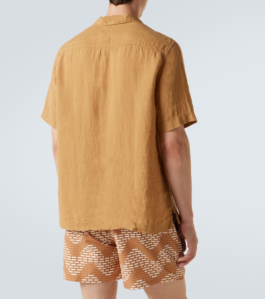 Angelo linen bowling shirt