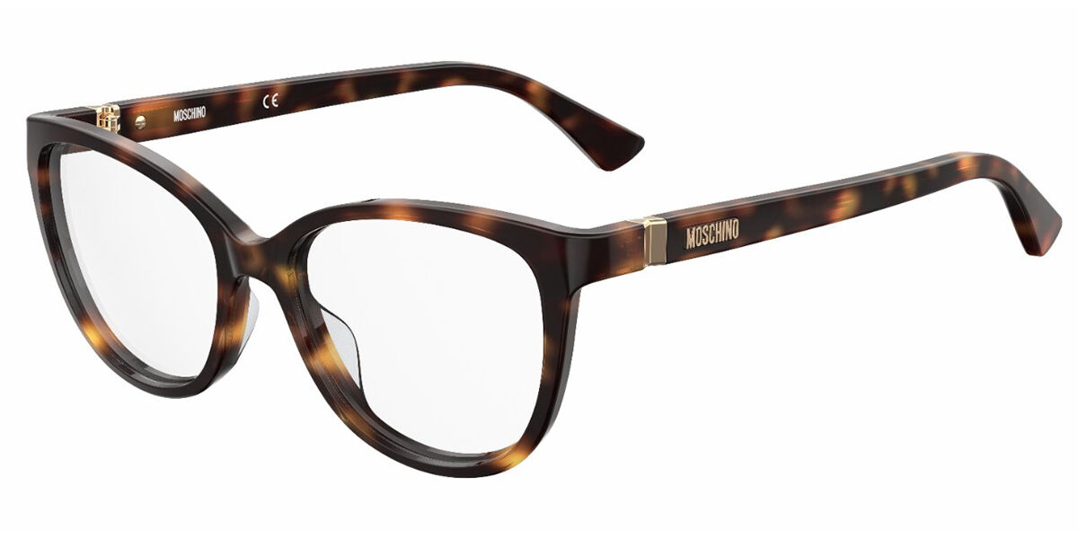 Moschino MOS559 086 Women's Eyeglasses Tortoiseshell Size 53 - Blue Light Block Available