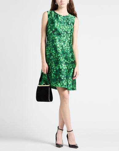 Woman Mini dress Green Size 2 Silk
