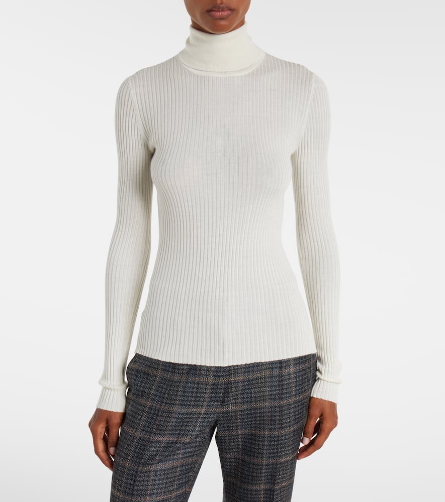 Cashmere and silk turtleneck sweater