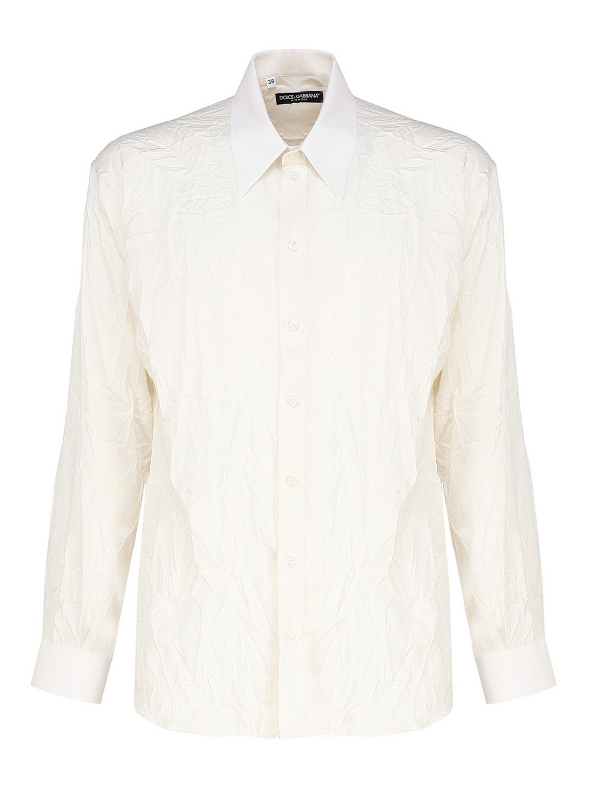 Oversized shirt in stretch silk charmeuse