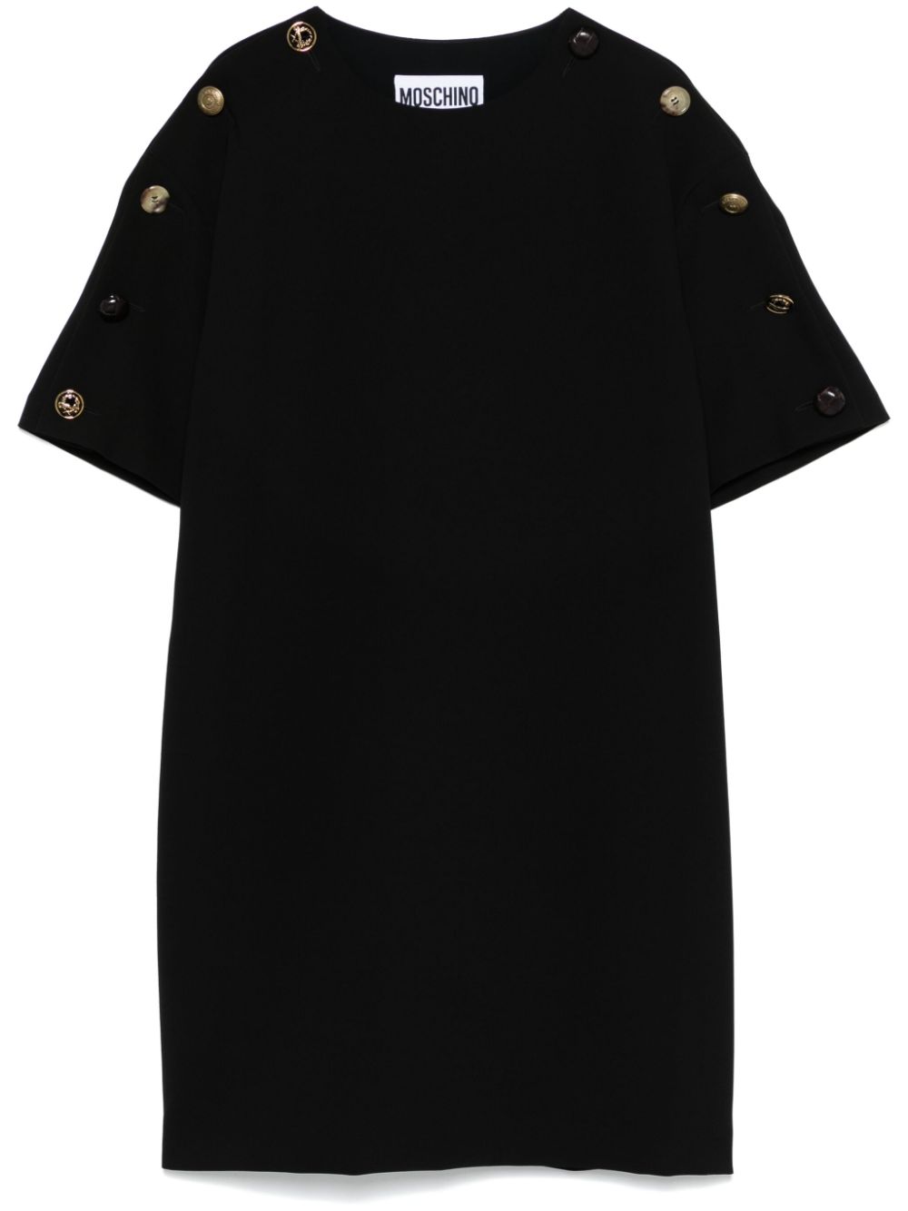 Crepe mini dress - Black
