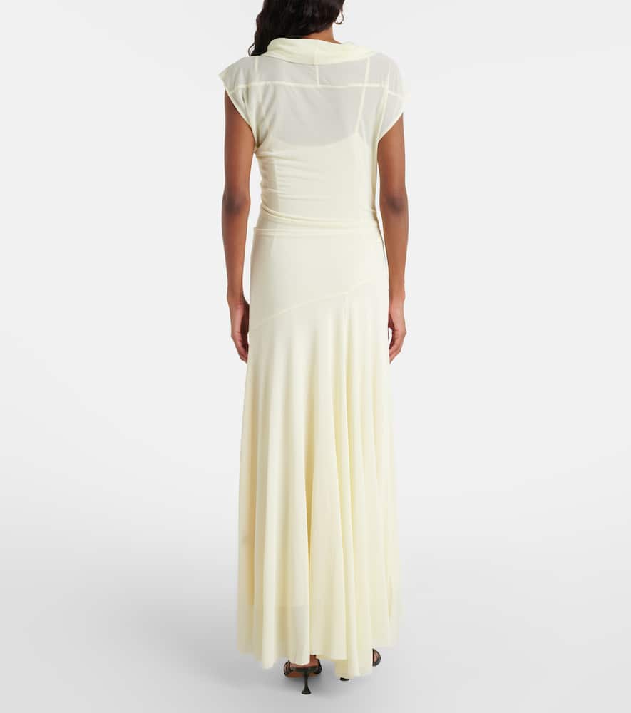 Tamara draped crêpe jersey maxi dress