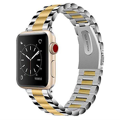 Two-Toned Stainless Steel Band for Apple Watch 45mm