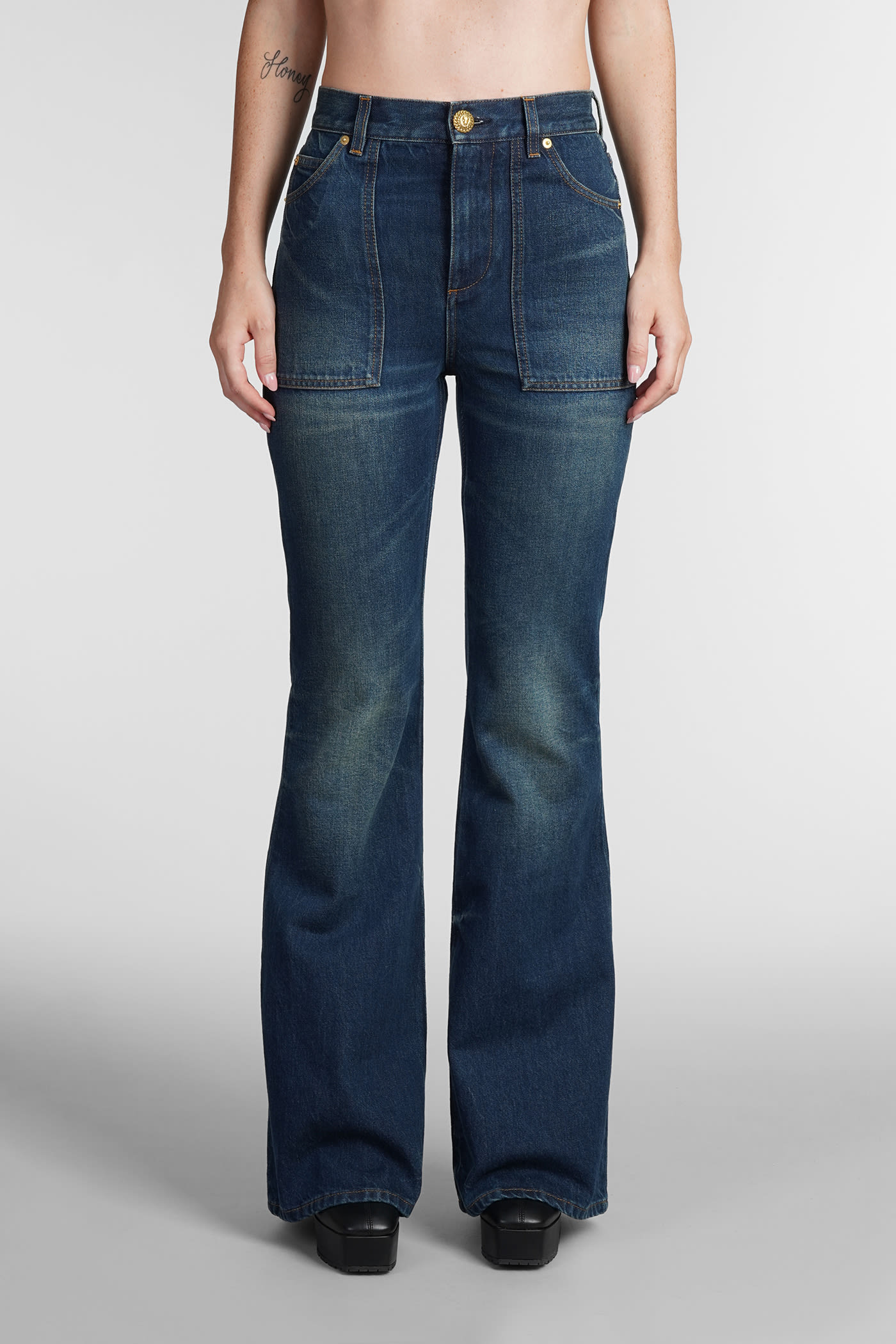 Jeans In Blue Cotton