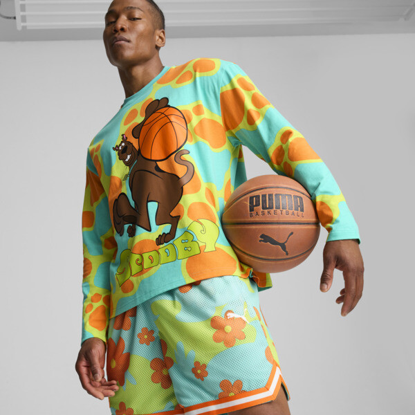 PUMA x SCOOBY-DOO Men's Long Sleeve Top in Green