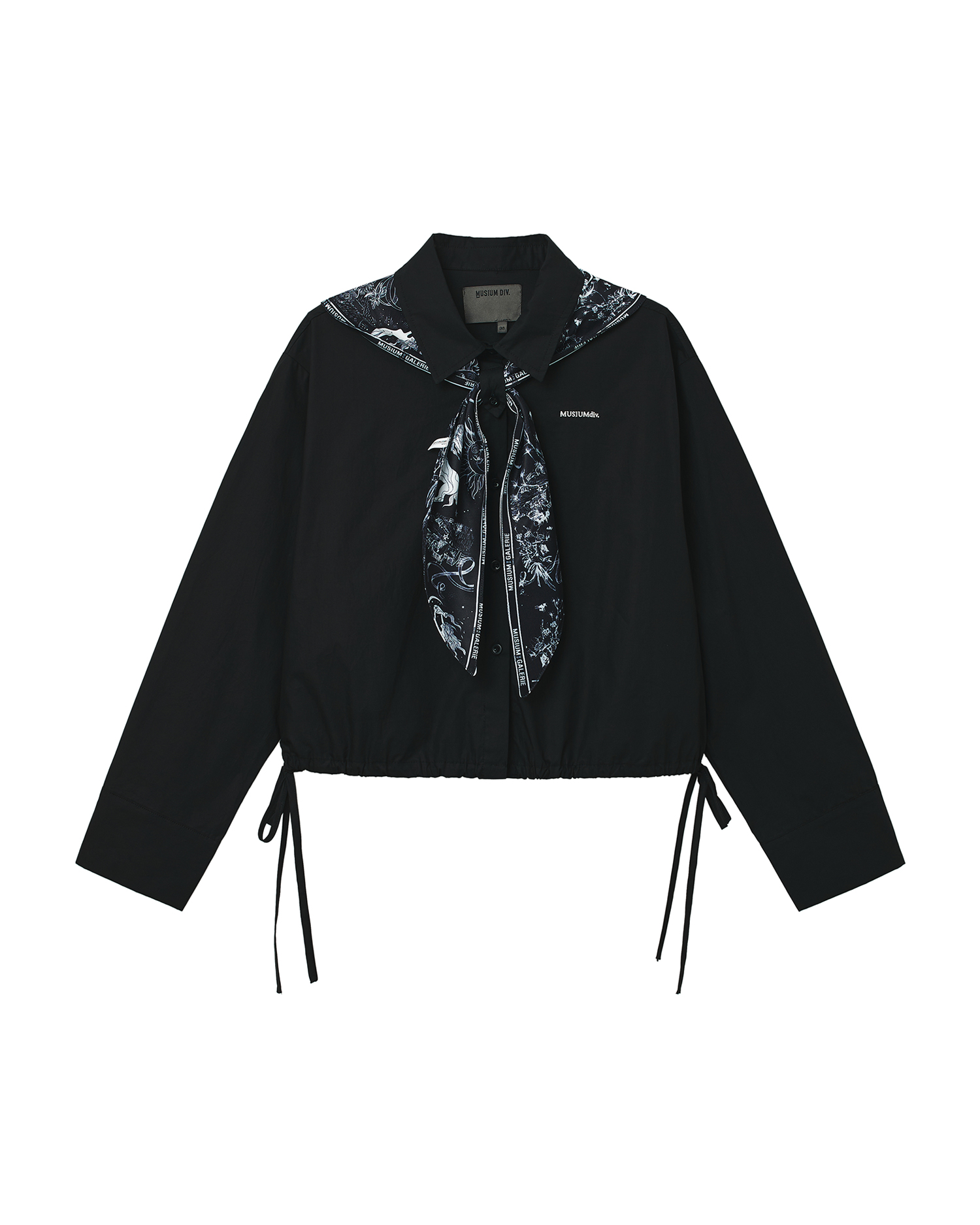 Scarf-collar jacket