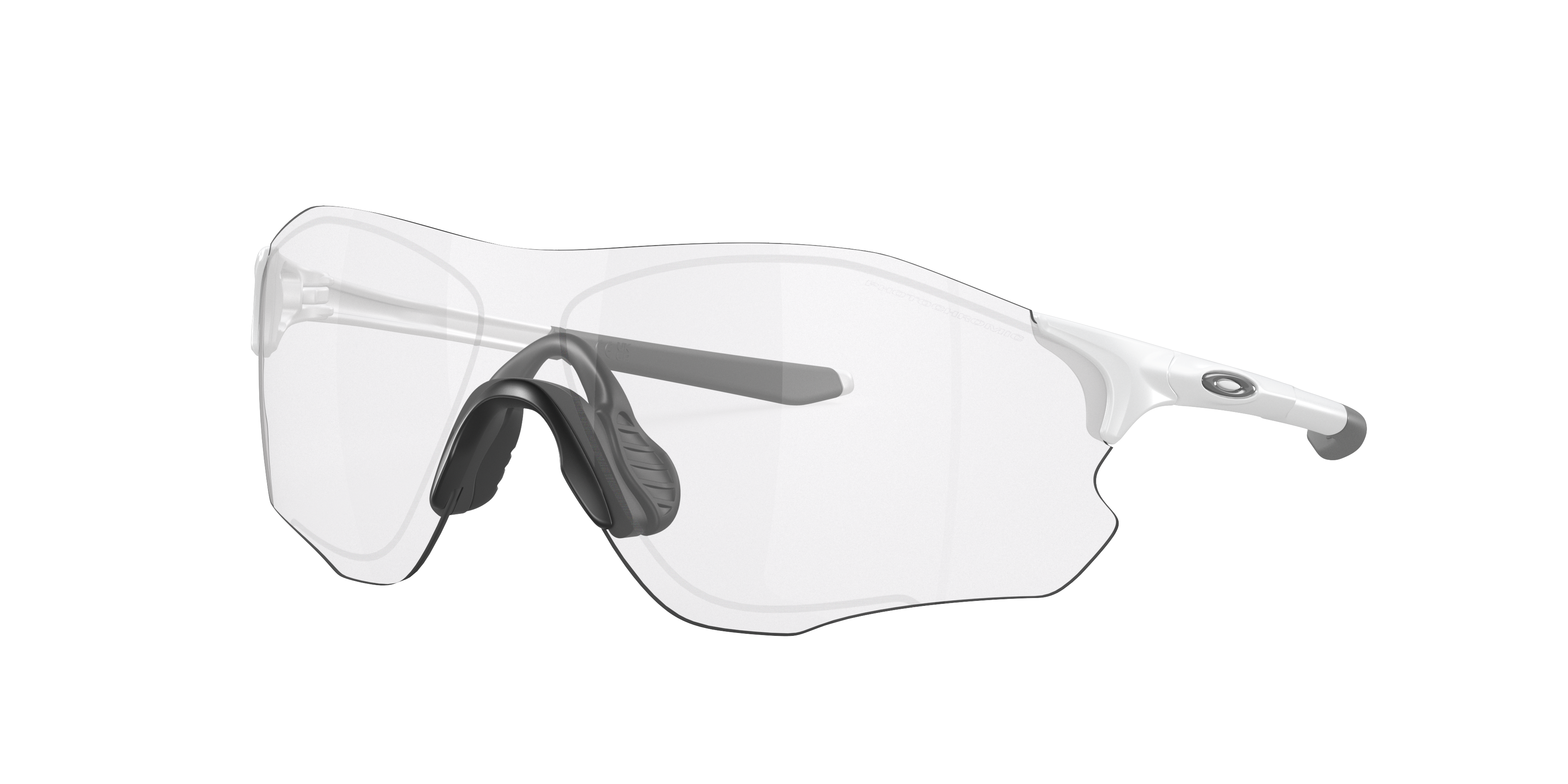 Oakley Unisex Sunglass EVZero™ Path® Low Bridge Fit - Frame color: Matte White, Lens color: Clear to Black Iridium Photochromic