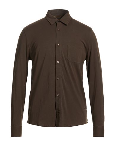 Man Shirt Brown Size 38 Pima Cotton