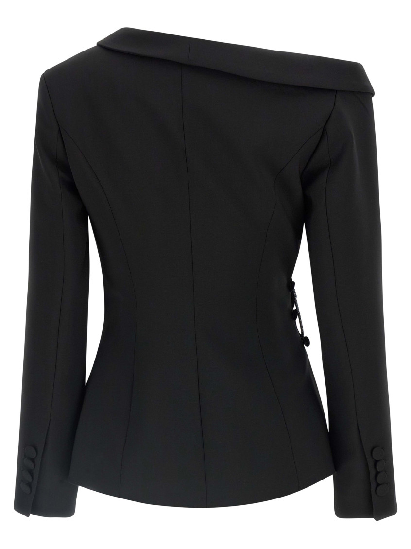 Asymmetrical Blazer Blazers Black
