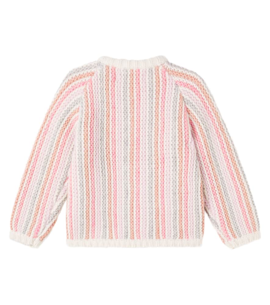 Konges Sløjd Kiri striped wool and cotton cardigan