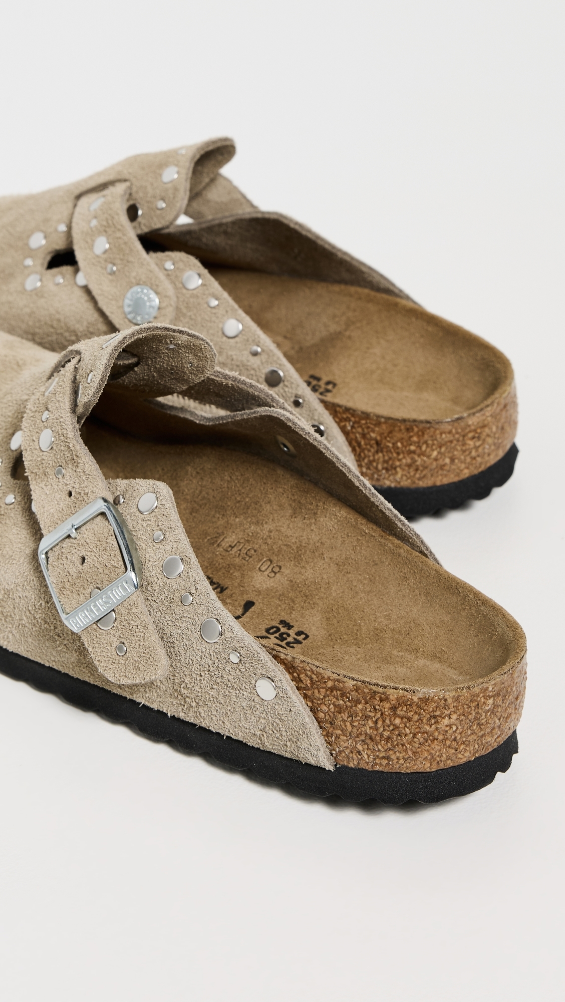 Boston Rivets Clogs Taupe