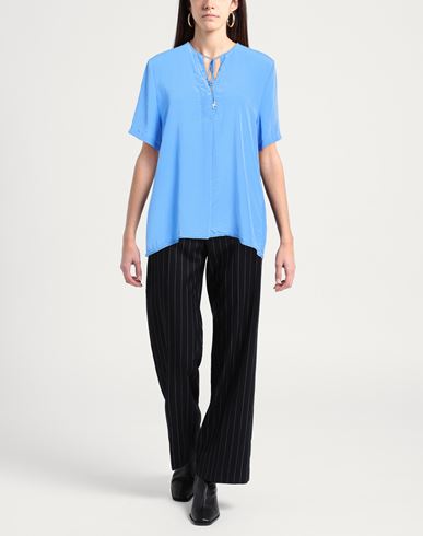 Woman Top Light blue Size 4 Polyester, Recycled polyester