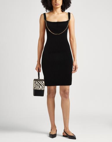Woman Midi dress Black Size 6 Viscose, Polyester, Polyamide